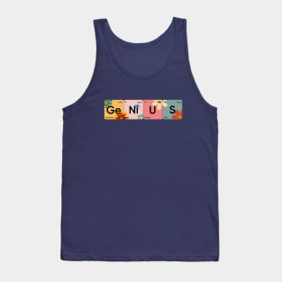 Genius periodic table of elements Tank Top